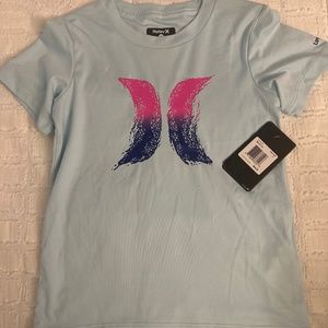 Hurley shirt and bathing suit shorts